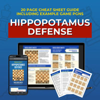 Hippopotamus Defense - Chess Opening Cheat Sheet | Interactive And Printable Chess Opening Guide Chess Cheat Sheets