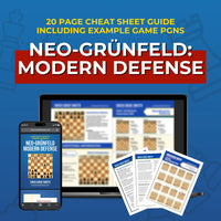 Neo-Grünfeld Defense: Modern Defense - Chess Opening Cheat Sheet | Interactive And Printable Chess Opening Guide Chess Cheat Sheets