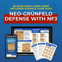 Neo-Grünfeld Defense with Nf3 - Chess Opening Cheat Sheet | Interactive And Printable Chess Opening Guide Chess Cheat Sheets