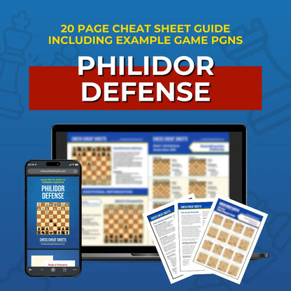 Philidor Defense - Chess Opening Cheat Sheet | Interactive And Printable Chess Opening Guide Chess Cheat Sheets
