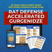 Rat Defense: Accelerated Gurgenidze - Chess Opening Cheat Sheet | Interactive And Printable Chess Opening Guide Chess Cheat Sheets