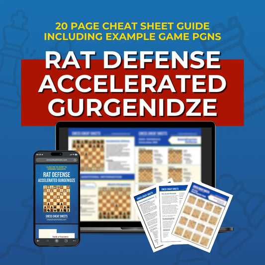 Rat Defense: Accelerated Gurgenidze - Chess Opening Cheat Sheet | Interactive And Printable Chess Opening Guide