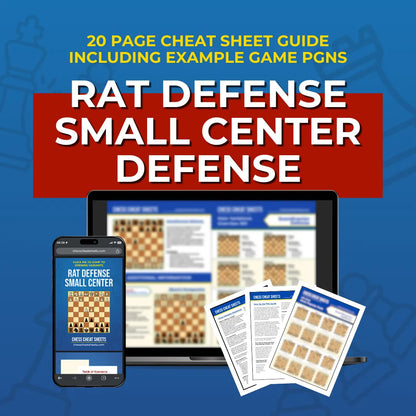 Rat Defense: Small Center Defense - Chess Opening Cheat Sheet | Interactive And Printable Chess Opening Guide Chess Cheat Sheets