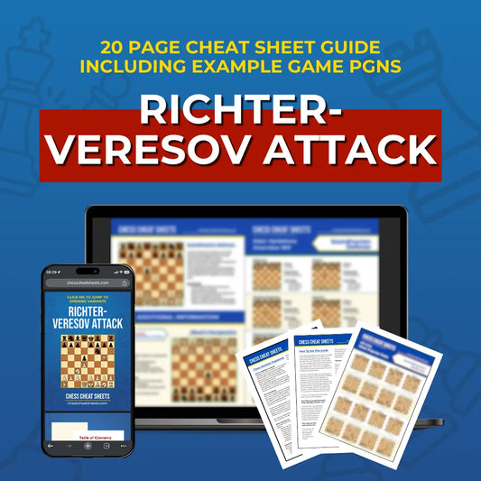 Richter-Veresov Attack - Chess Opening Cheat Sheet | Interactive And Printable Chess Opening Guide