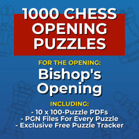 1000 Bishop's Opening Puzzles - Visual PDF Chess Opening Puzzles For The Bishop's Opening Chess Cheat Sheets