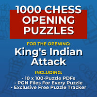 1000 King's Indian Attack Puzzles - Visual PDF Chess Opening Puzzles For The King's Indian Attack Chess Cheat Sheets