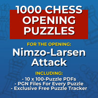 1000 Nimzo-Larsen Attack Puzzles - Visual PDF Chess Opening Puzzles For The Nimzo-Larsen Attack Chess Cheat Sheets