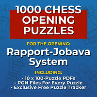 1000 Rapport-Jobava System Puzzles - Visual PDF Chess Opening Puzzles For The Rapport-Jobava System Chess Cheat Sheets