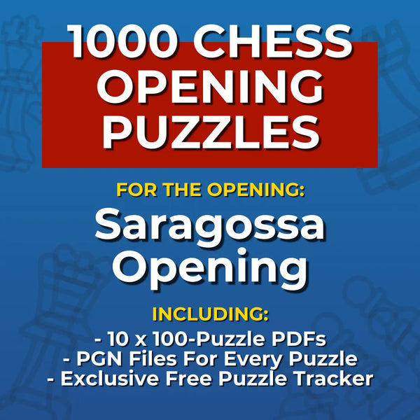 1000 Saragossa Opening Puzzles - Visual PDF Chess Opening Puzzles For The Saragossa Opening Chess Cheat Sheets