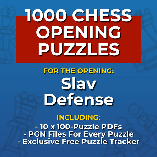 1000 Slav Defense Puzzles - Visual PDF Chess Opening Puzzles For The Slav Defense Chess Cheat Sheets