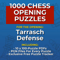 1000 Tarrasch Defense Puzzles - Visual PDF Chess Opening Puzzles For The Tarrasch Defense Chess Cheat Sheets