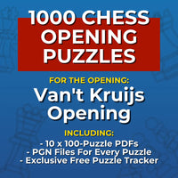 1000 Van't Kruijs Opening Puzzles - Visual PDF Chess Opening Puzzles For The Van't Kruijs Opening Chess Cheat Sheets