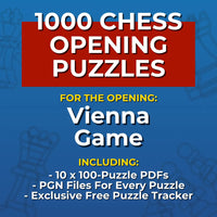 1000 Vienna Game Puzzles - Visual PDF Chess Opening Puzzles For The Vienna Game Chess Cheat Sheets