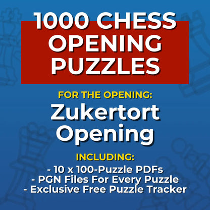 1000 Zukertort Opening Puzzles - Visual PDF Chess Opening Puzzles For The Zukertort Opening Chess Cheat Sheets