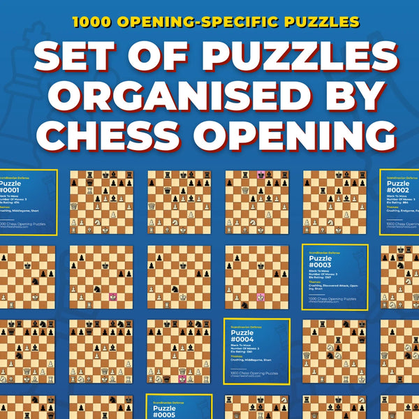 1.5 Million+ Chess Openings Puzzles Pack (Includes 79,000 as PDFs!)