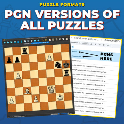 1.5 Million+ Chess Openings Puzzles Pack (Includes 79,000 as PDFs!)