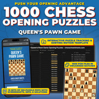 1000 Queen's Pawn Game Puzzles - Visual PDF Chess Opening Puzzles For The Queen's Pawn Game