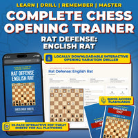Rat Defense - English Rat Chess Opening Trainer & Learning System | Interactive And Printable Chess Opening Guide With Cheat Sheets