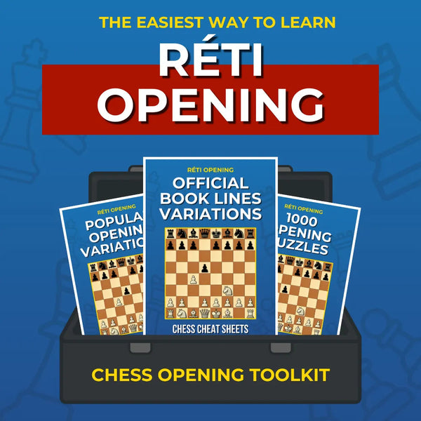 Réti Opening - Complete Chess Opening Toolkit | Opening Guides and Puzzles Chess Cheat Sheets
