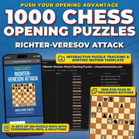 1000 Richter-Veresov Attack Puzzles - Visual PDF Chess Opening Puzzles For The Richter-Veresov Attack