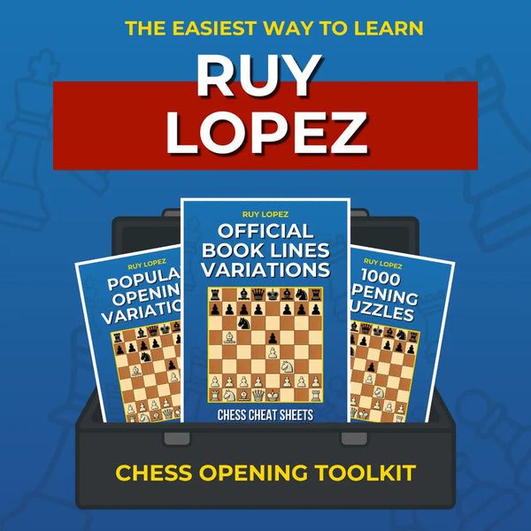 Ruy Lopez - Complete Chess Opening Toolkit | Opening Guides and Puzzles Chess Cheat Sheets