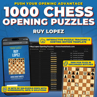 1000 Ruy Lopez Puzzles - Visual PDF Chess Opening Puzzles For The Ruy Lopez