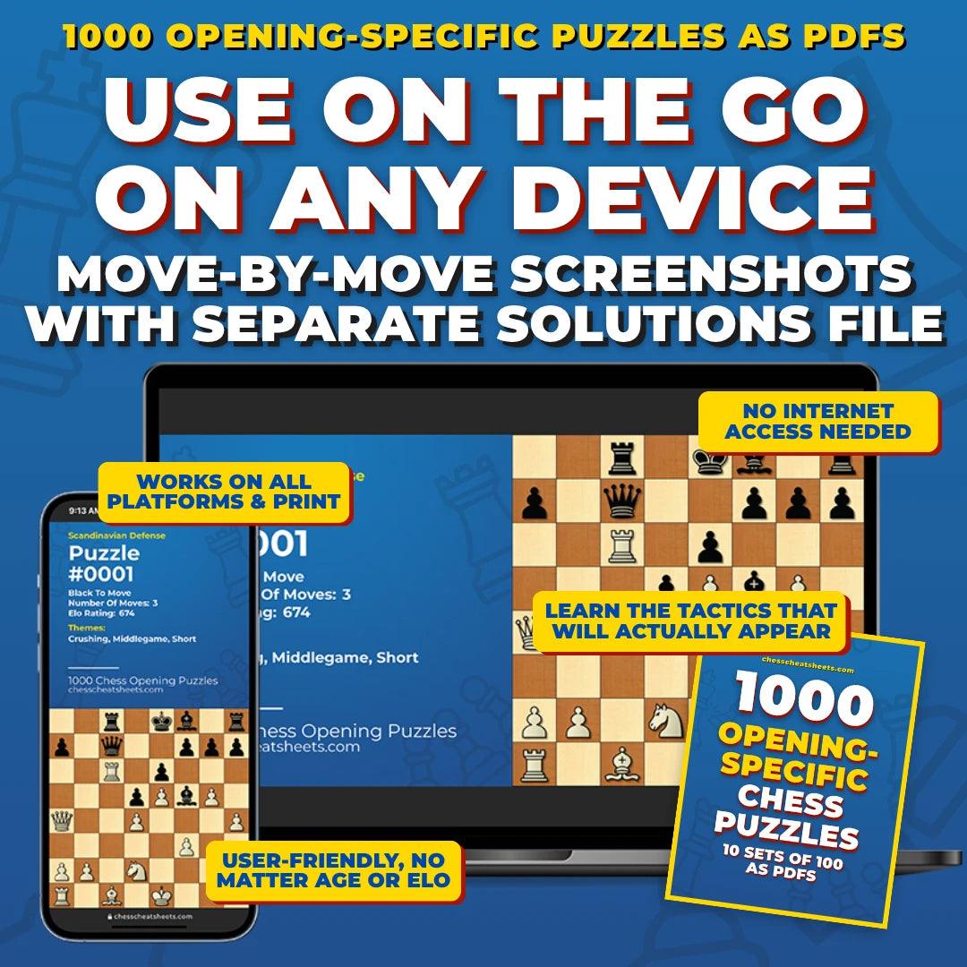 1.5 Million+ Chess Openings Puzzles Pack (Includes 79,000 as PDFs!)