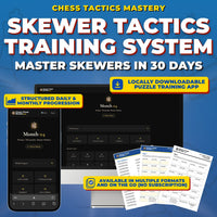 Skewer Tactics Mastery: The 30-Day Training System For Chess Improvement (Chess Tactics Mastery)