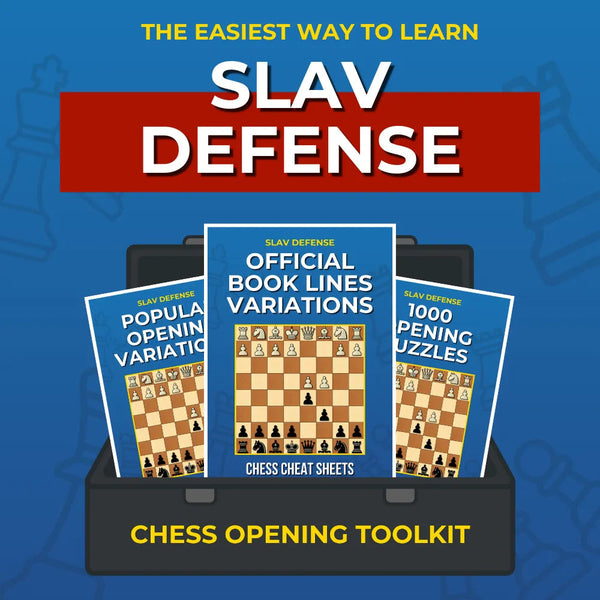 Slav Defense - Complete Chess Opening Toolkit | Opening Guides and Puzzles Chess Cheat Sheets