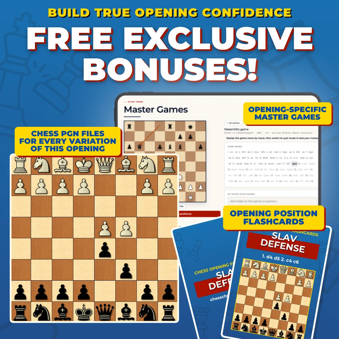 Slav Defense Free Bonuses - Master Games, Flashcards, and PGNs