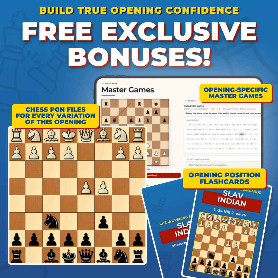 Slav Indian Free Bonuses - Master Games, Flashcards, and PGNs