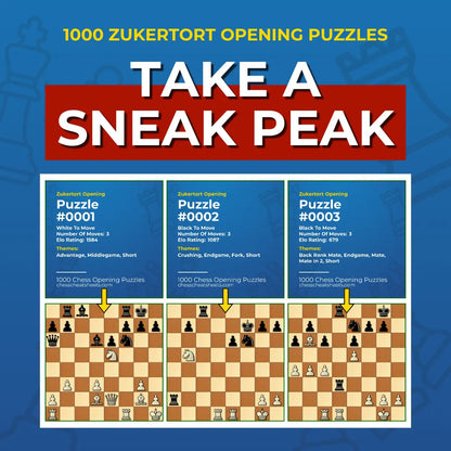 1000 Zukertort Opening Puzzles - Visual PDF Chess Opening Puzzles For The Zukertort Opening Chess Cheat Sheets