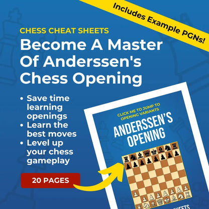 Anderssen's Opening - Chess Opening Cheat Sheet | Interactive And Printable Chess Opening Guide Chess Cheat Sheets