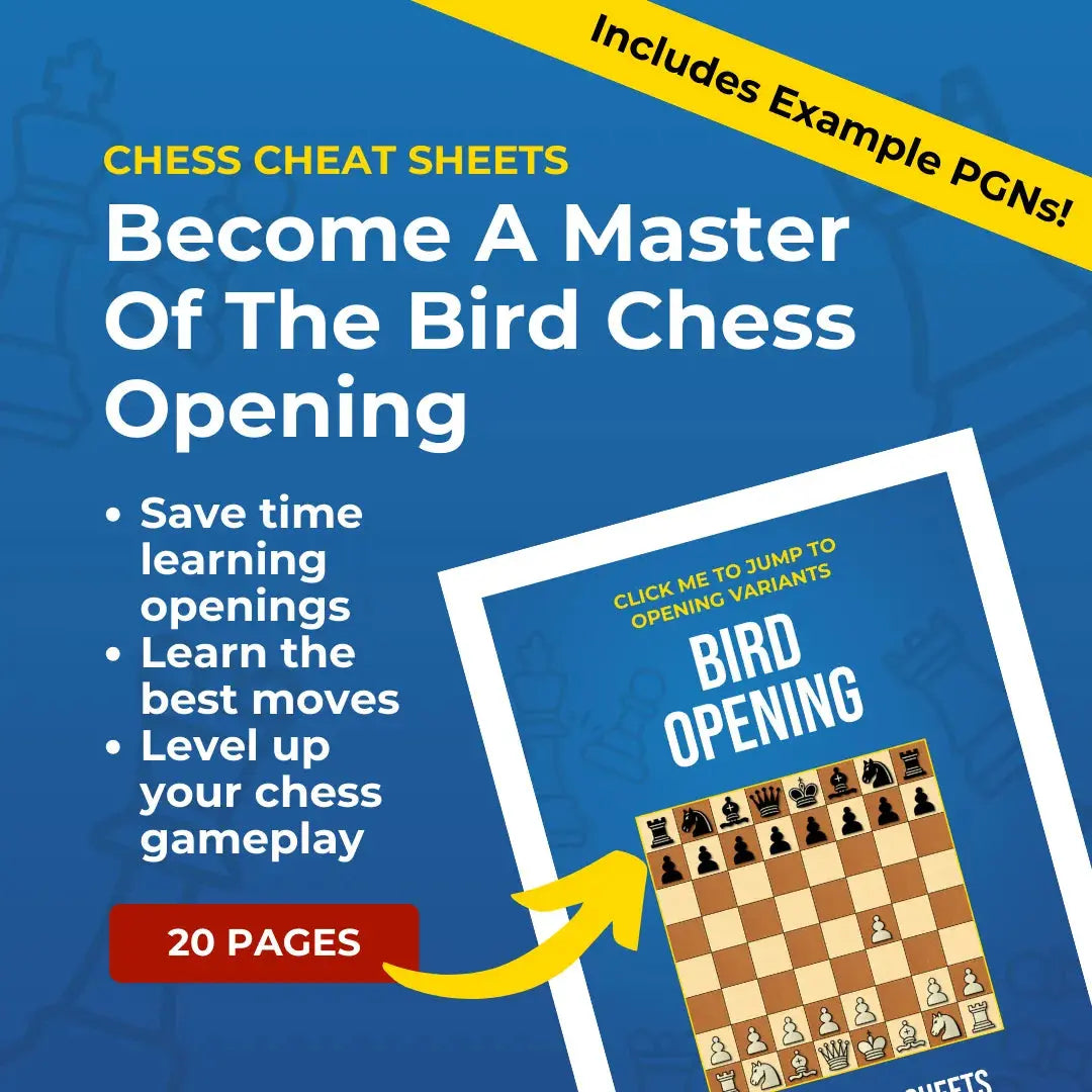 Bird Opening - Chess Opening Cheat Sheet | Interactive And Printable Chess Opening Guide Chess Cheat Sheets