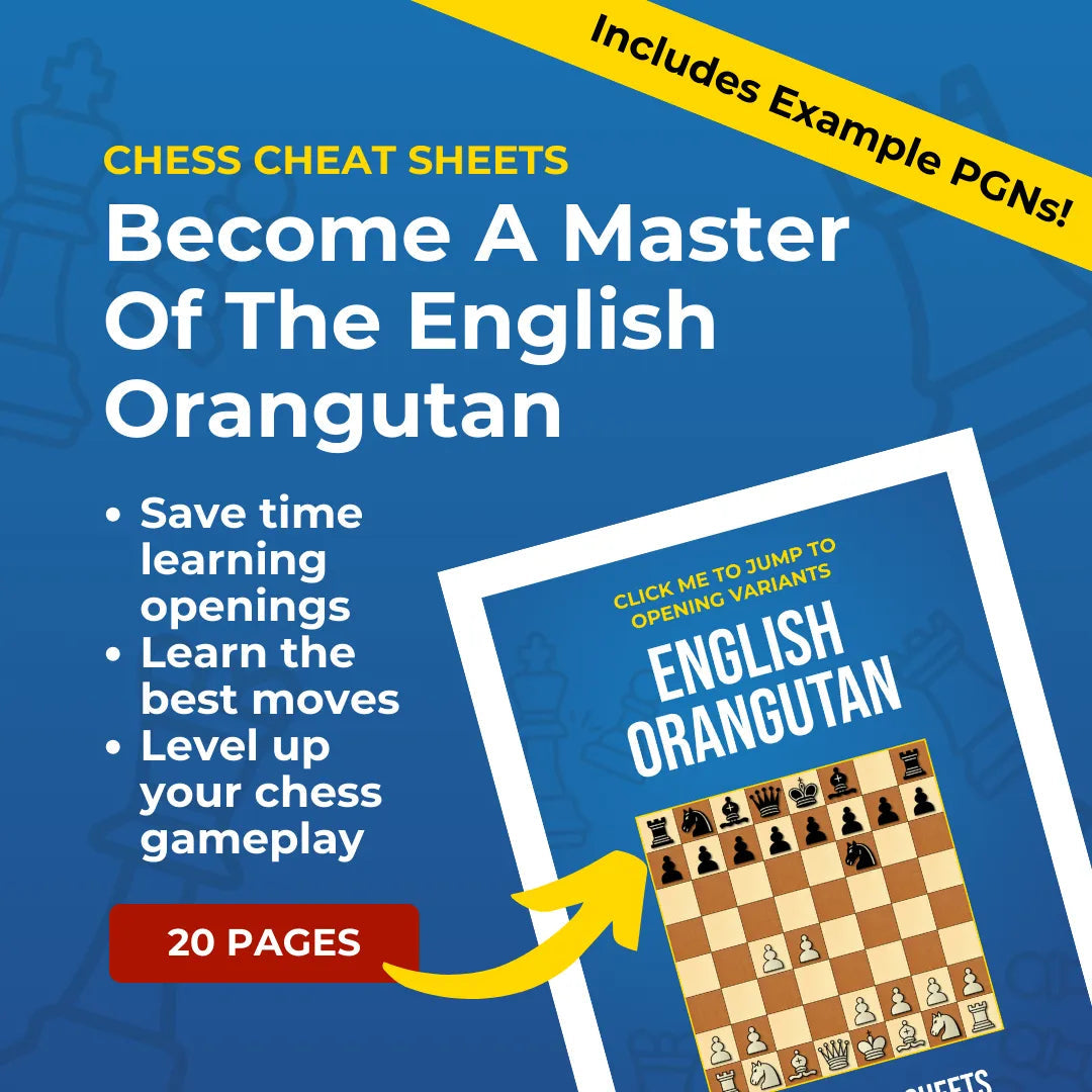 English Orangutan - Chess Opening Cheat Sheet | Interactive And Printable Chess Opening Guide Chess Cheat Sheets