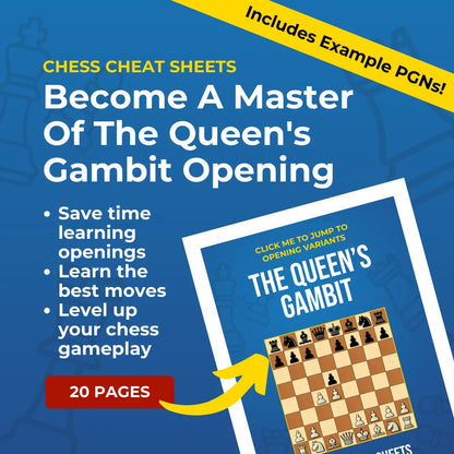 Queen's Gambit - Chess Opening Cheat Sheet | Interactive And Printable Chess Opening Guide Chess Cheat Sheets