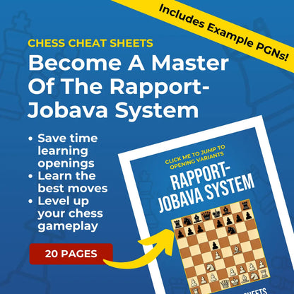 Rapport-Jobava System - Chess Opening Cheat Sheet | Interactive And Printable Chess Opening Guide Chess Cheat Sheets