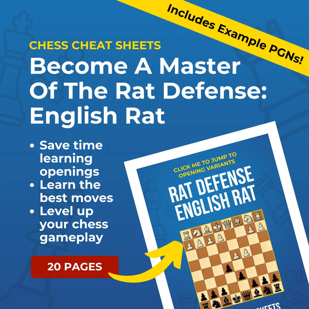 Rat Defense: English Rat - Chess Opening Cheat Sheet | Interactive And Printable Chess Opening Guide Chess Cheat Sheets