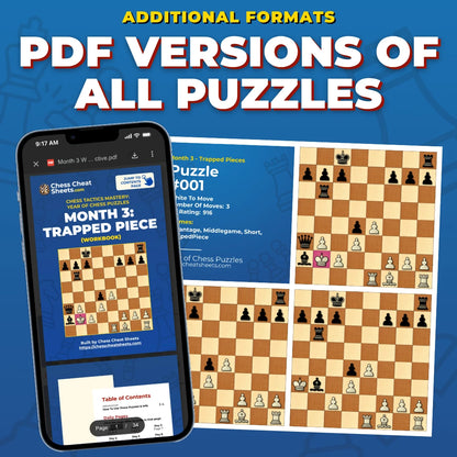 Trapped Piece Tactics Mastery: The 30-Day Training System For Chess Improvement (Chess Tactics Mastery)