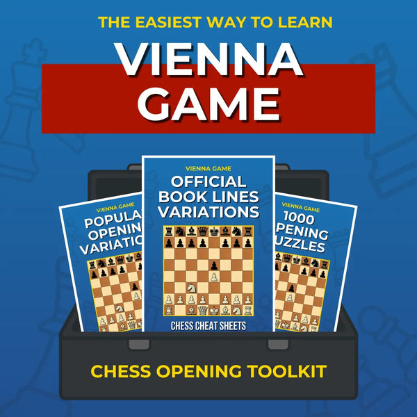 Vienna Game Chess Opening - Complete Chess Opening Toolkit | Opening Guides and Puzzles Chess Cheat Sheets