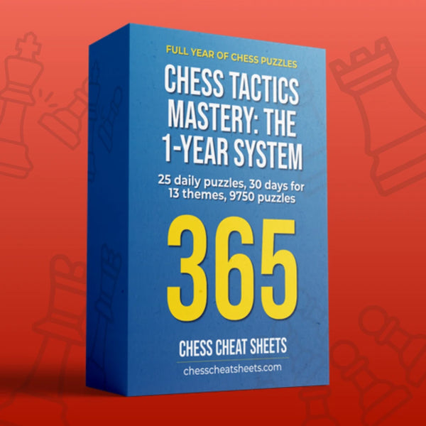 Chess Tactics Mastery: The 1-Year System For Guaranteed Chess Improvement - A Full Year Of Daily Chess Puzzles Grouped By Theme