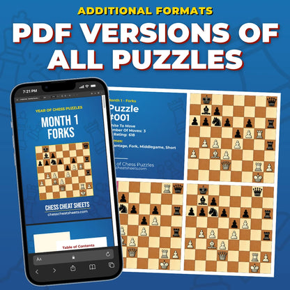 Chess Tactics Mastery: The 1-Year System For Guaranteed Chess Improvement - A Full Year Of Daily Chess Puzzles Grouped By Theme