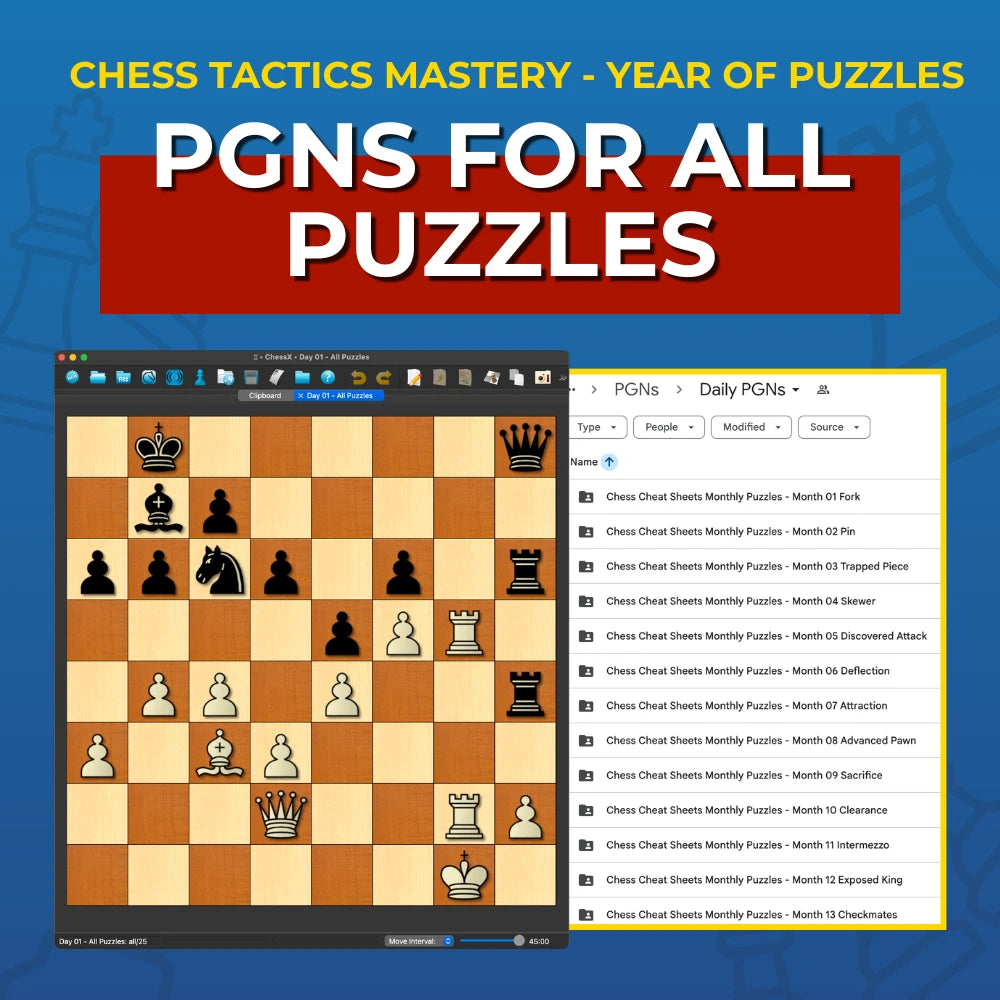 Pgn File Chess Tactics Mastery: The 1-Year System For Guaranteed Chess Improvem ...