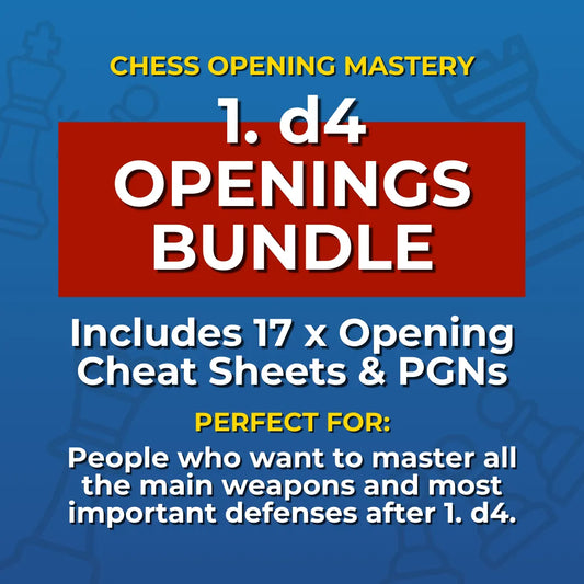 Master Popular d4 Chess Openings: 17 d4 Openings Cheat Sheets Bundle